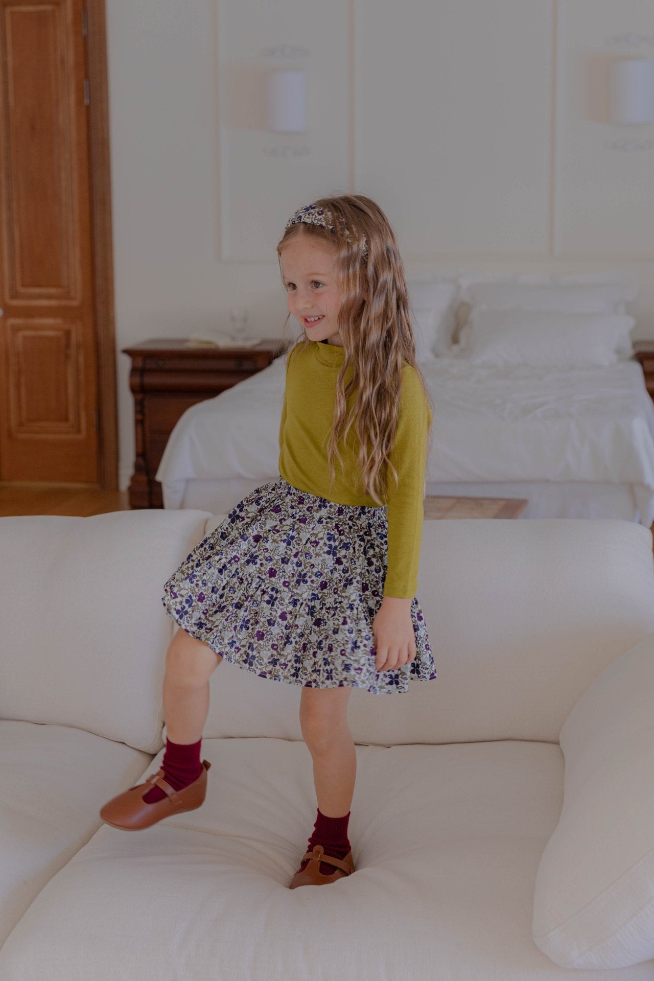 ［lenua］Peony flare skirt