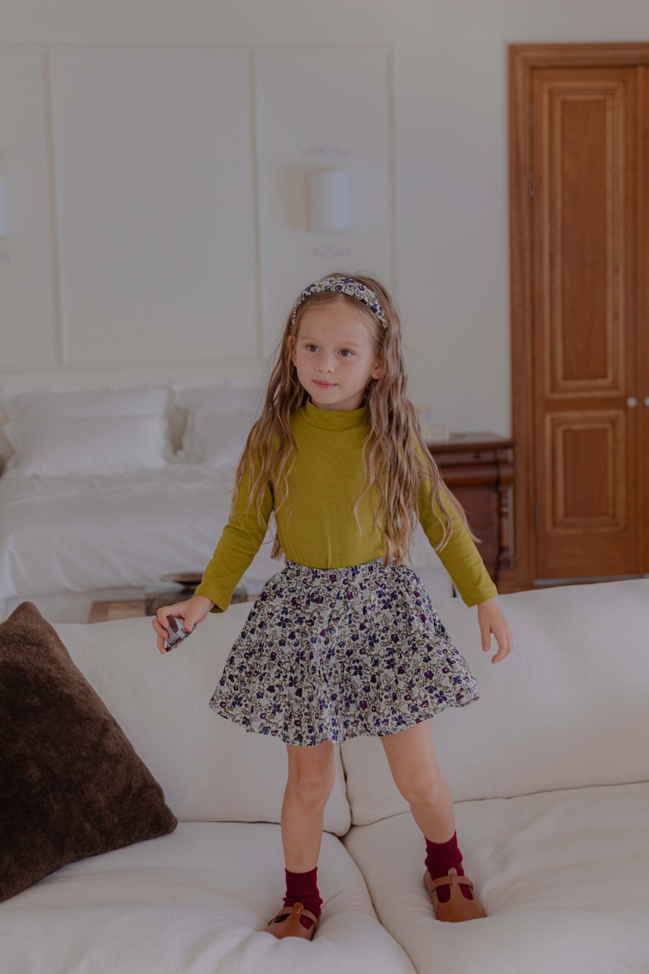 ［lenua］Peony flare skirt