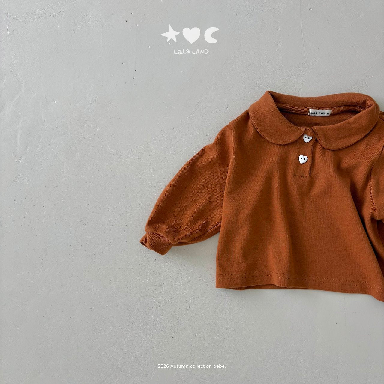 ［Lala land］Modal round collar tops