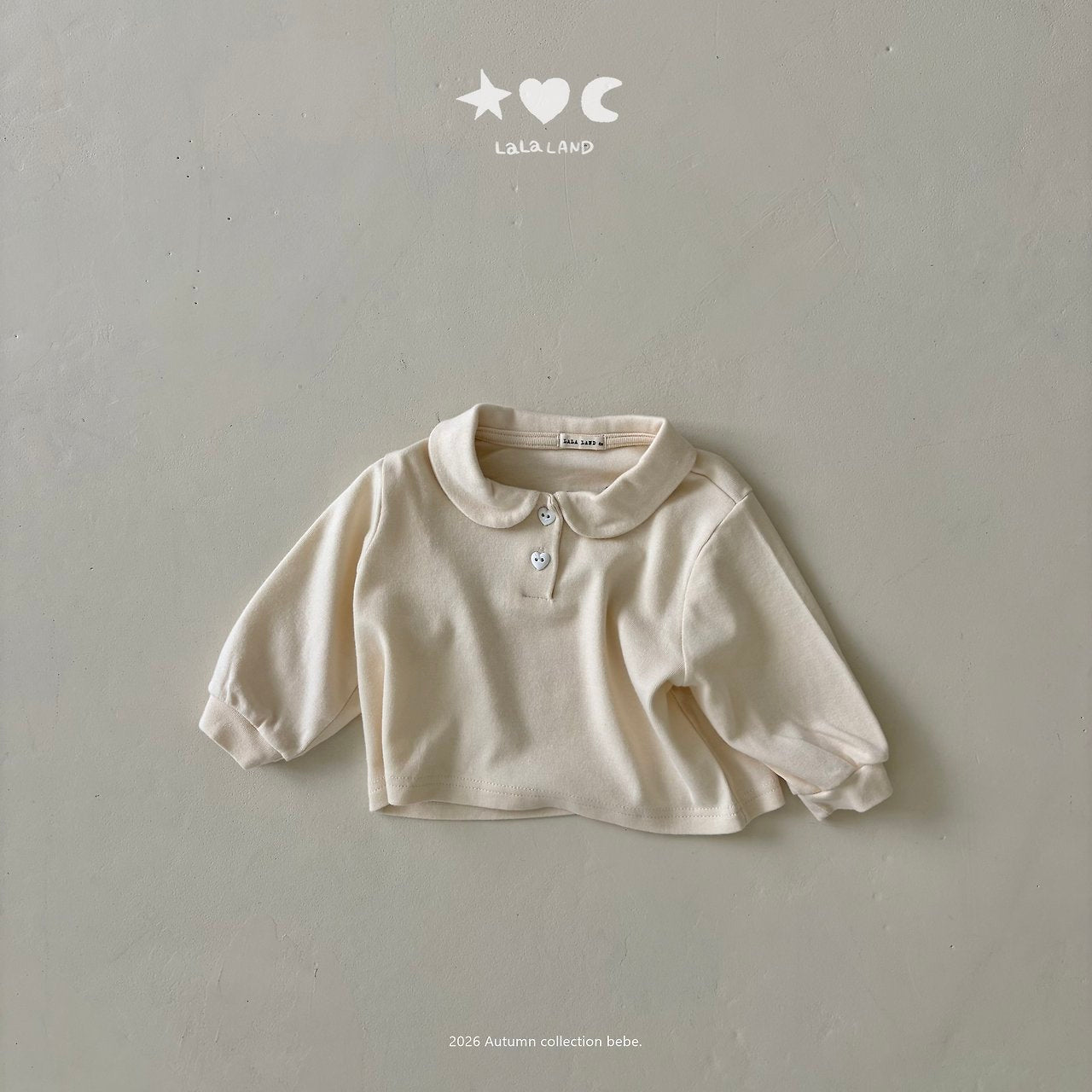 ［Lala land］Modal round collar tops
