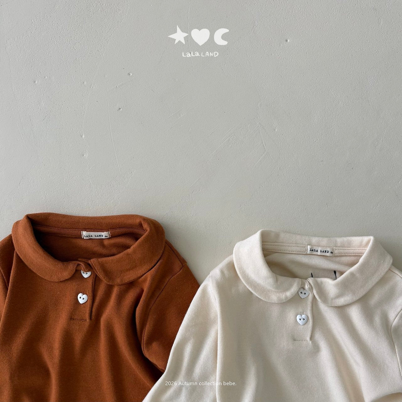 ［Lala land］Modal round collar tops
