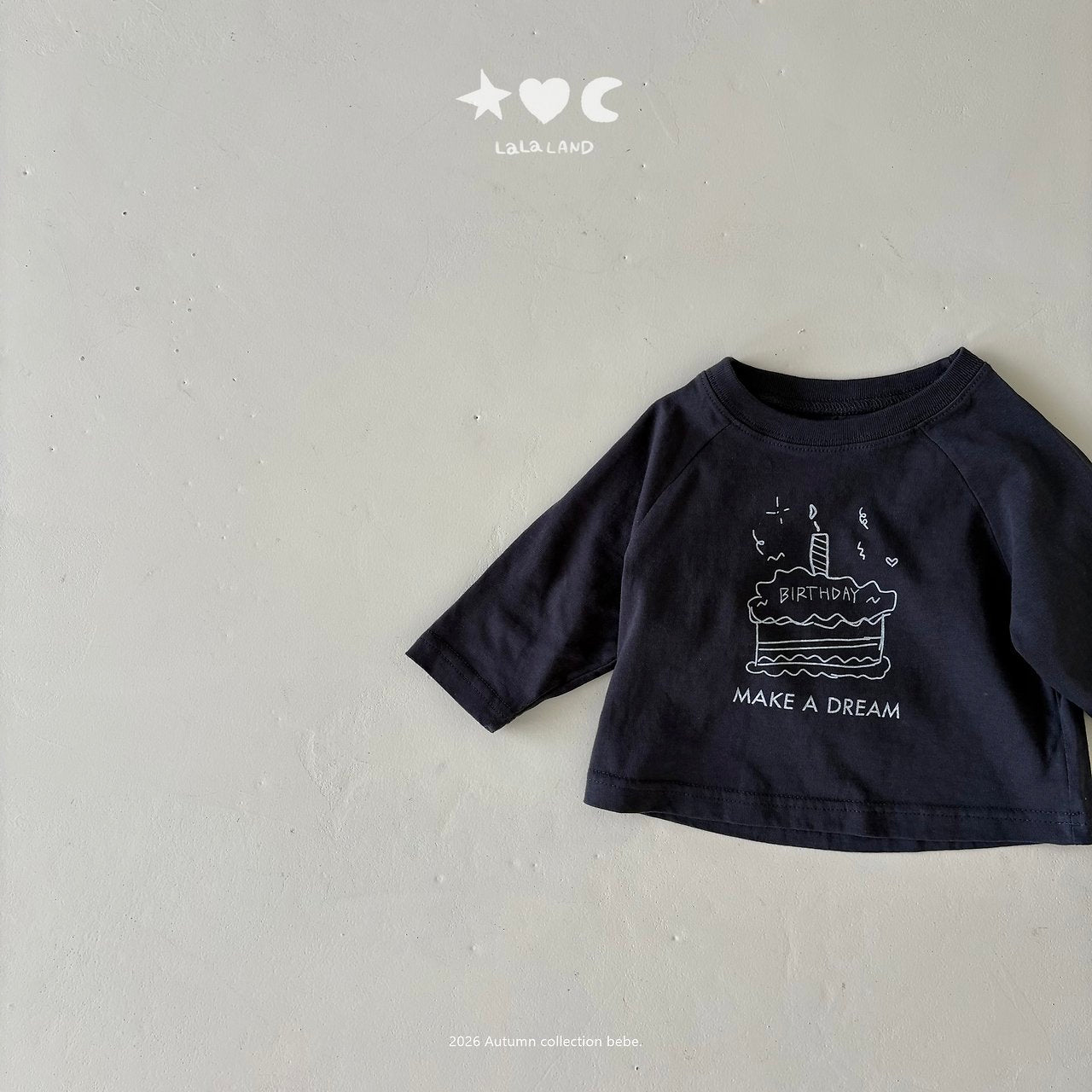 ［Lala land］Happy raglan tee