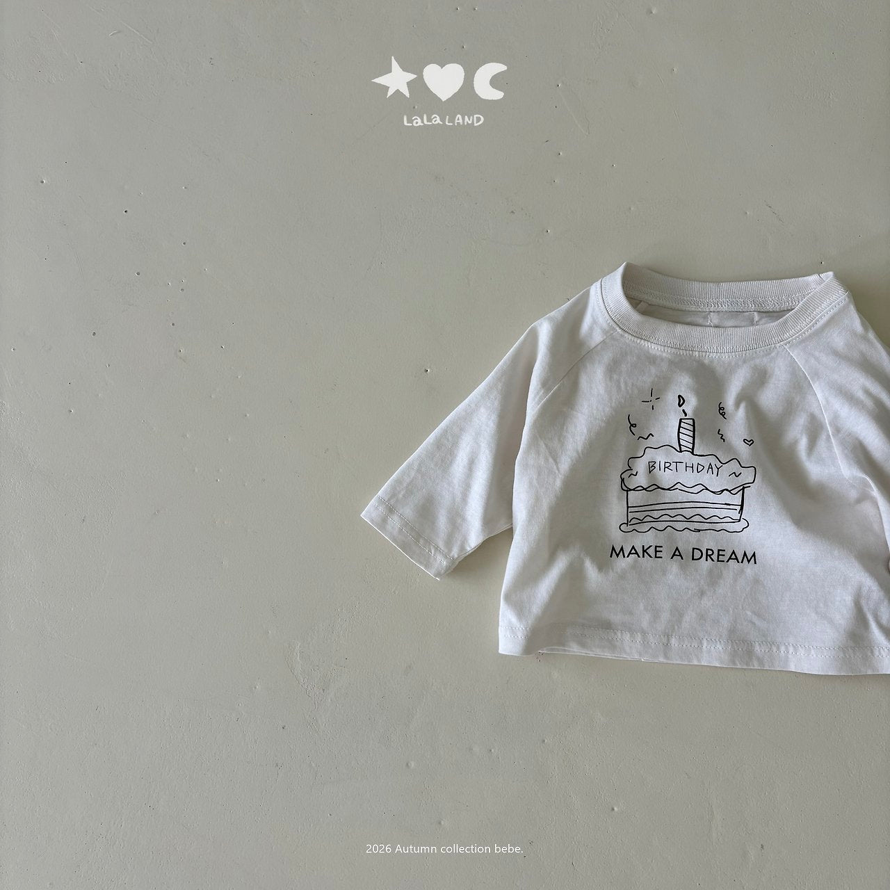 ［Lala land］Happy raglan tee