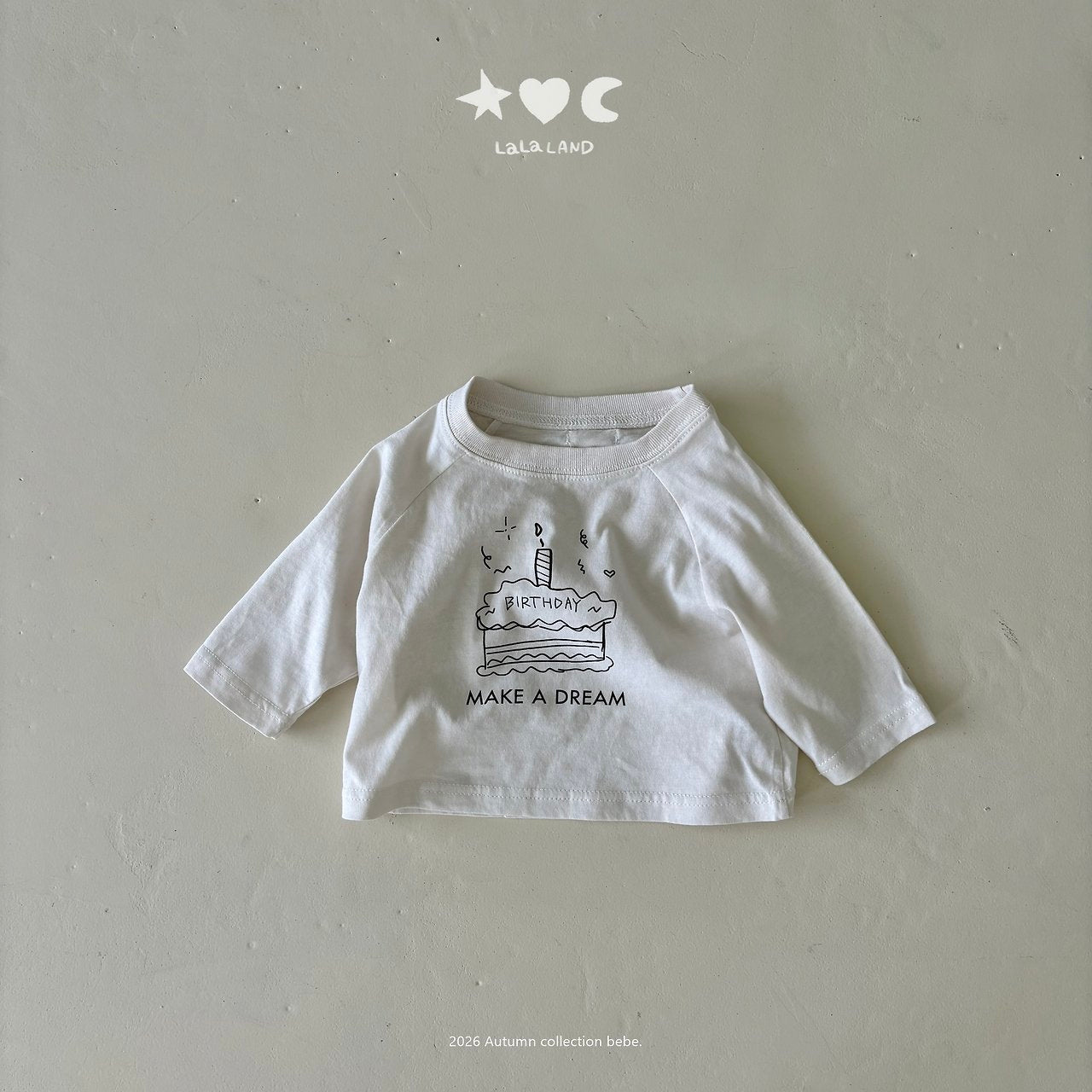 ［Lala land］Happy raglan tee