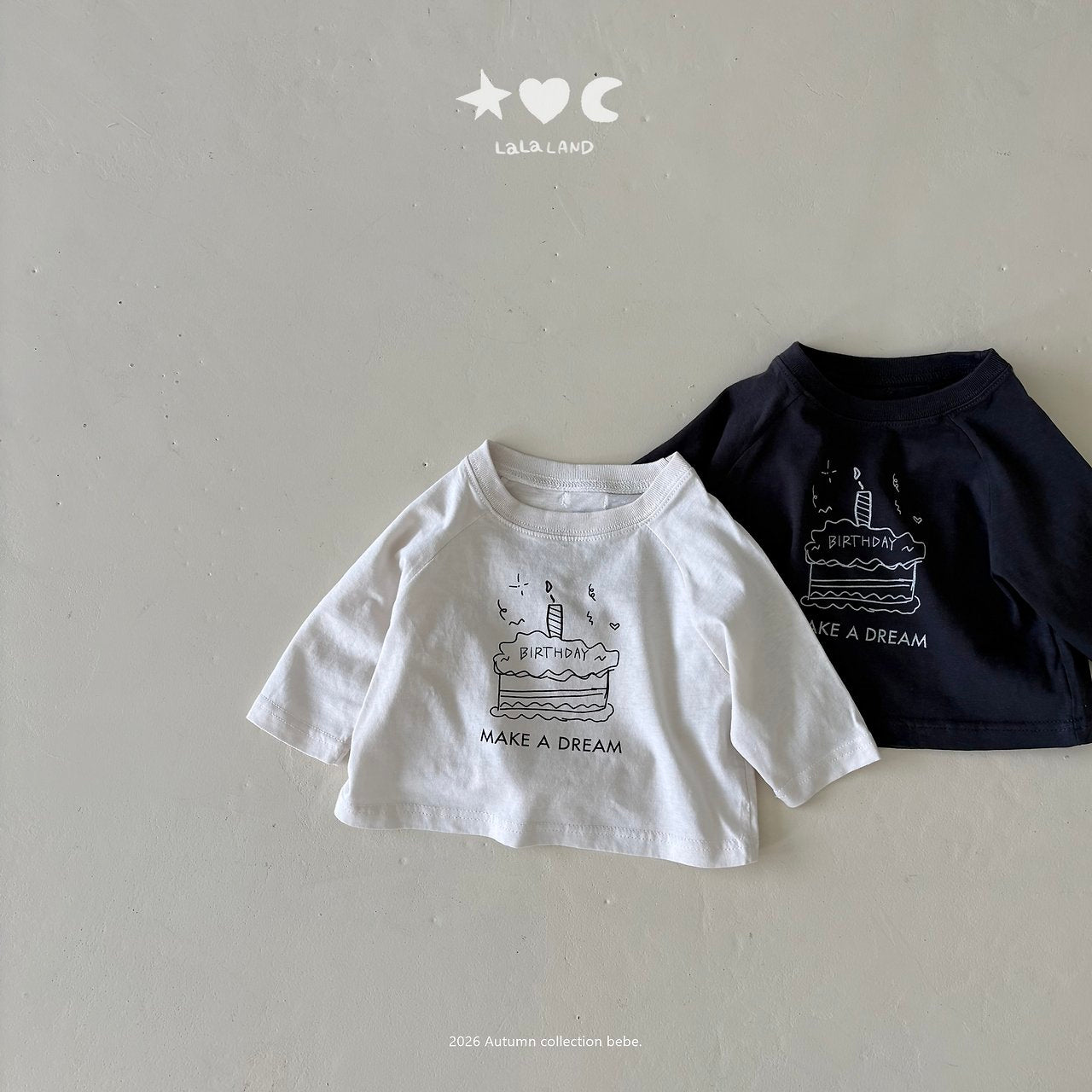 ［Lala land］Happy raglan tee