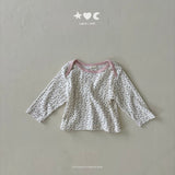 ［Lala land］French flower lip tee