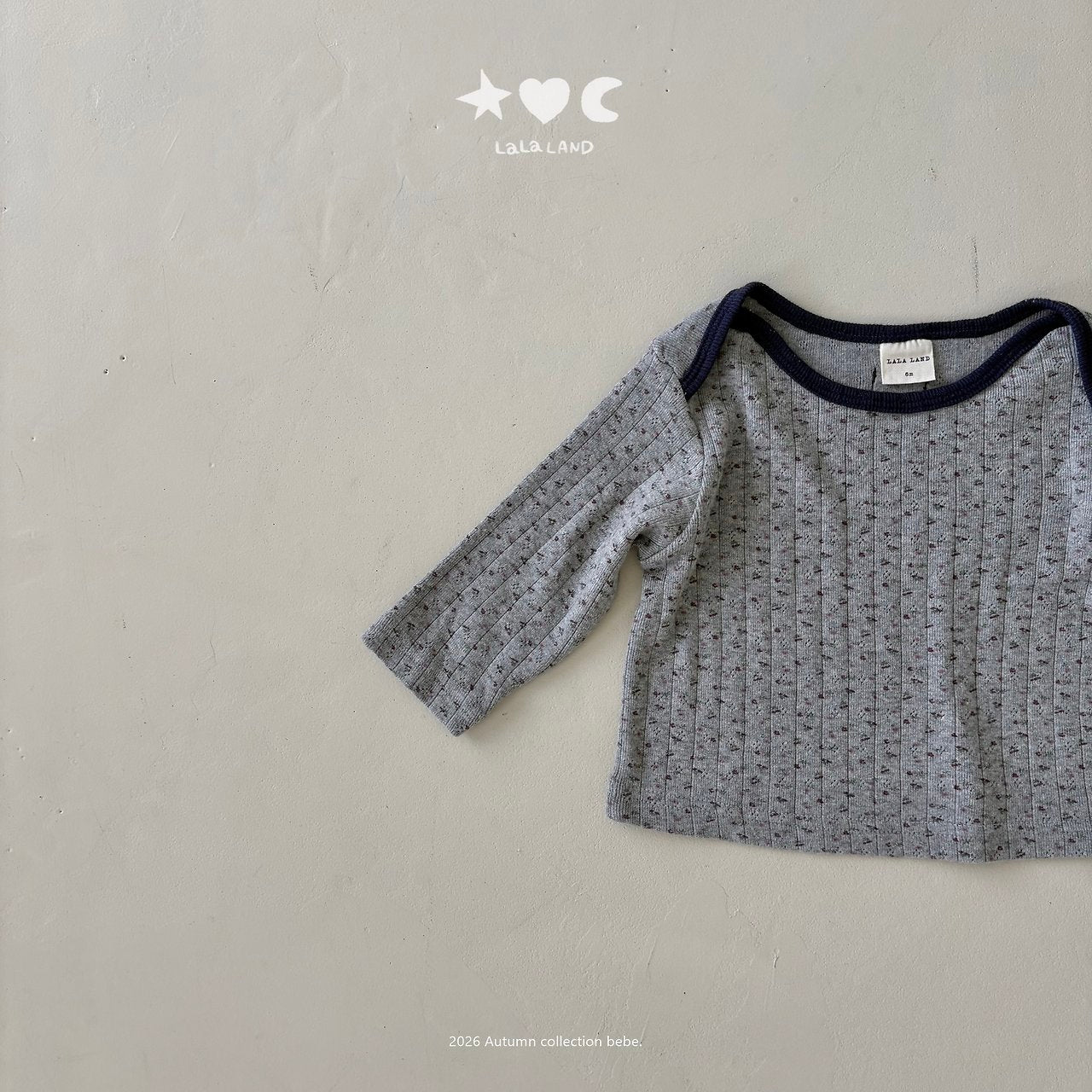 ［Lala land］French flower lip tee
