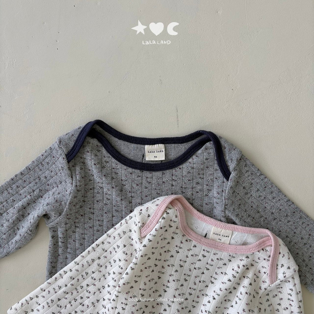 ［Lala land］French flower lip tee