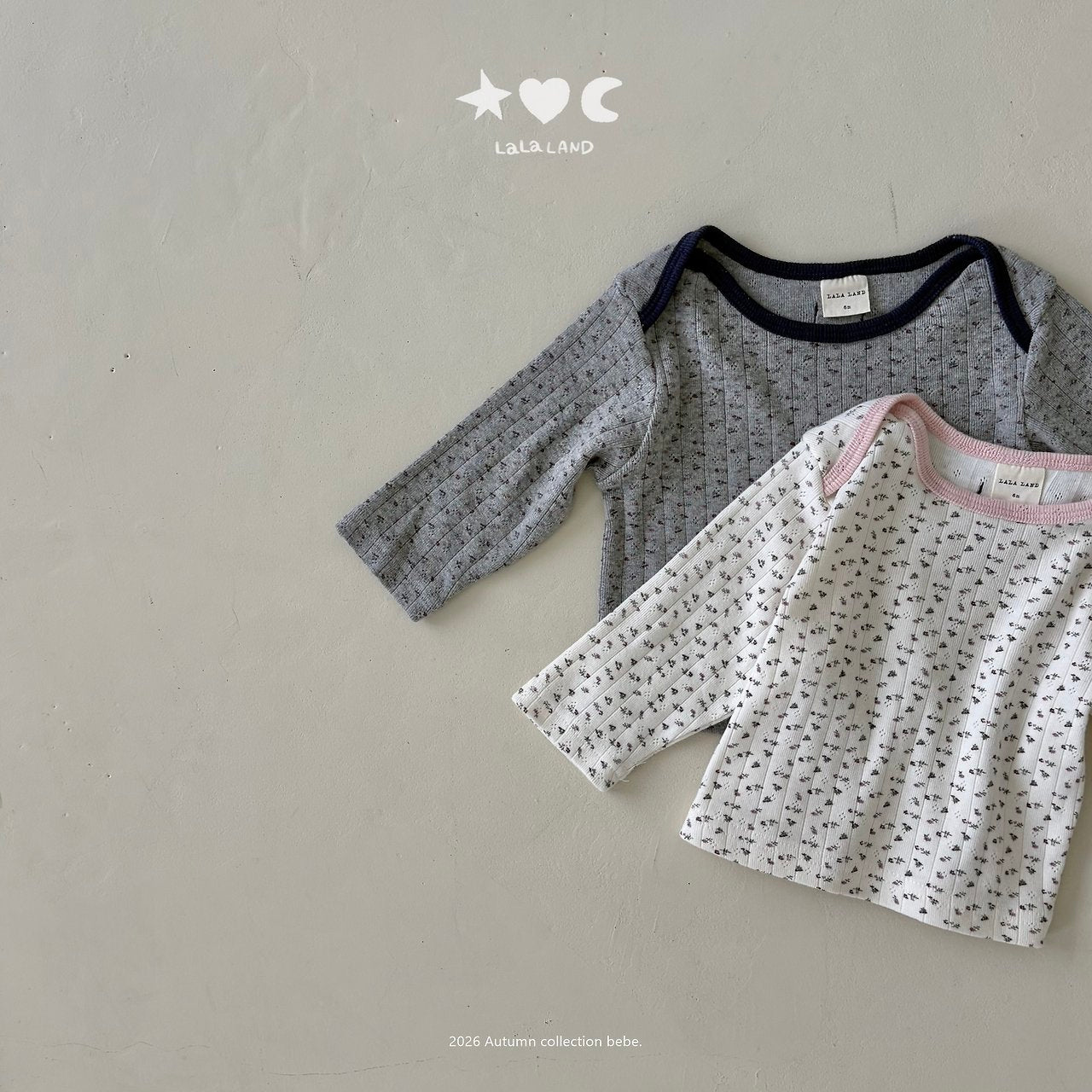 ［Lala land］French flower lip tee