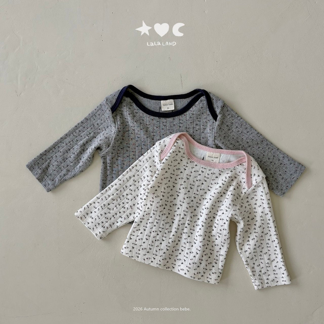 ［Lala land］French flower lip tee
