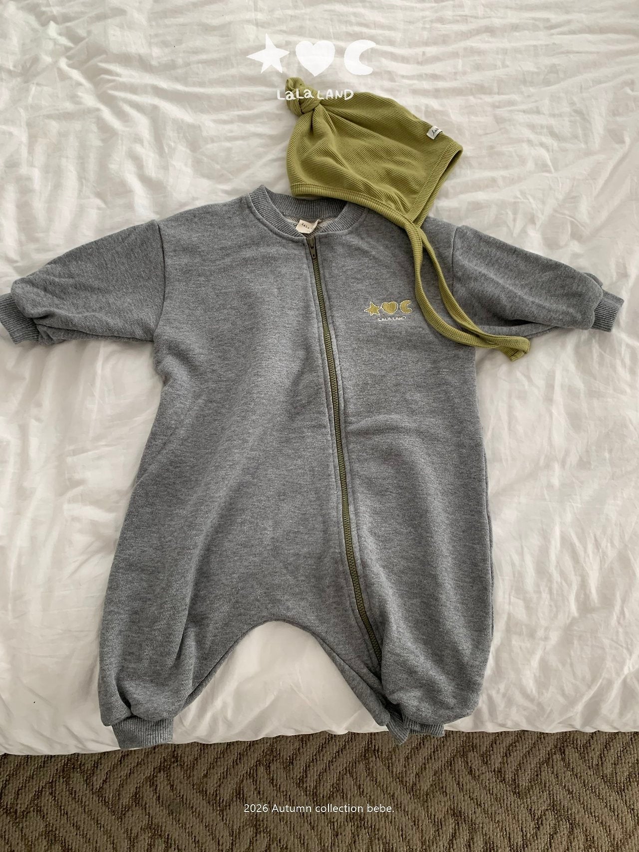 ［Lala land］Sweat zip up suit
