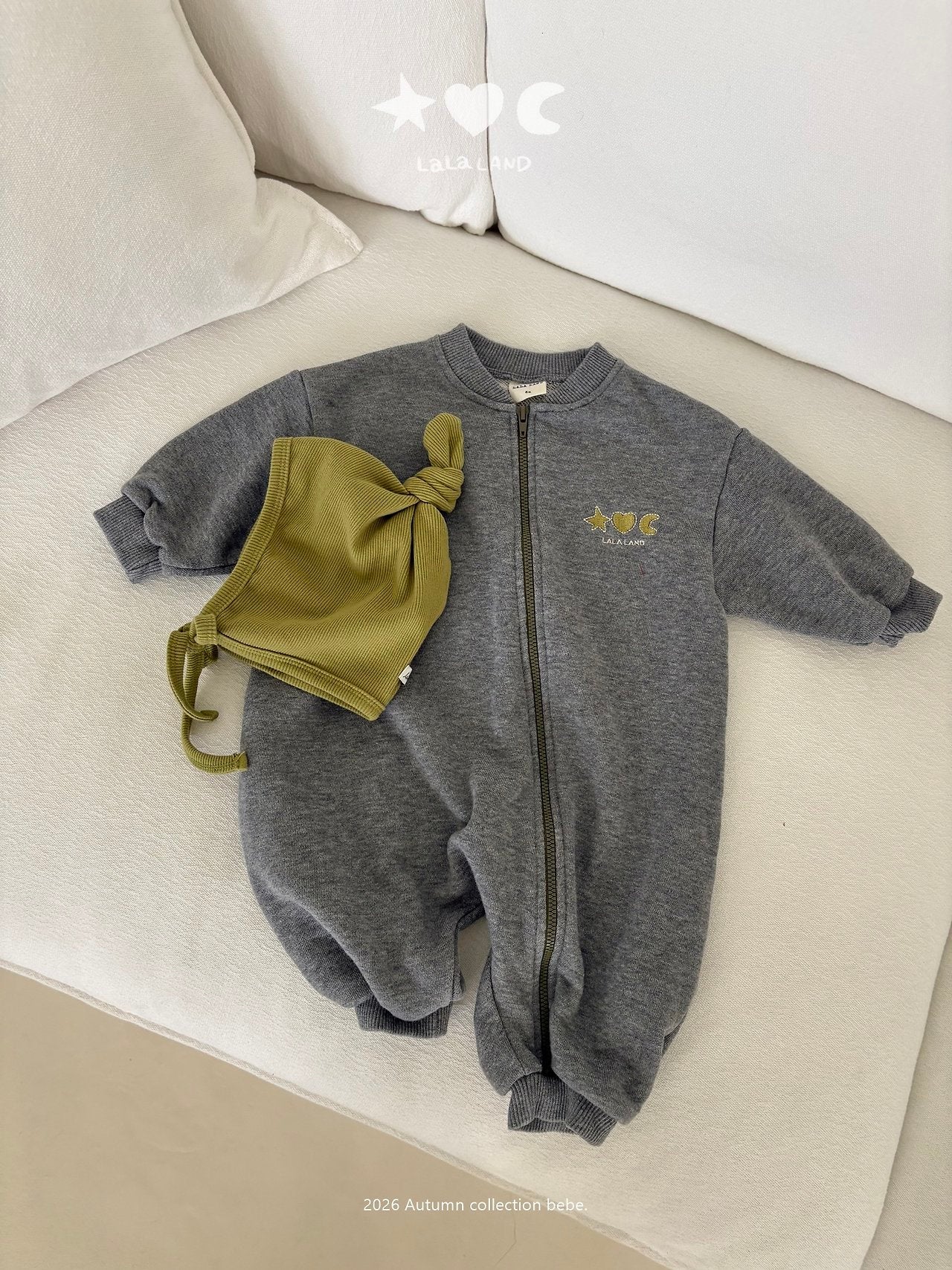 ［Lala land］Sweat zip up suit