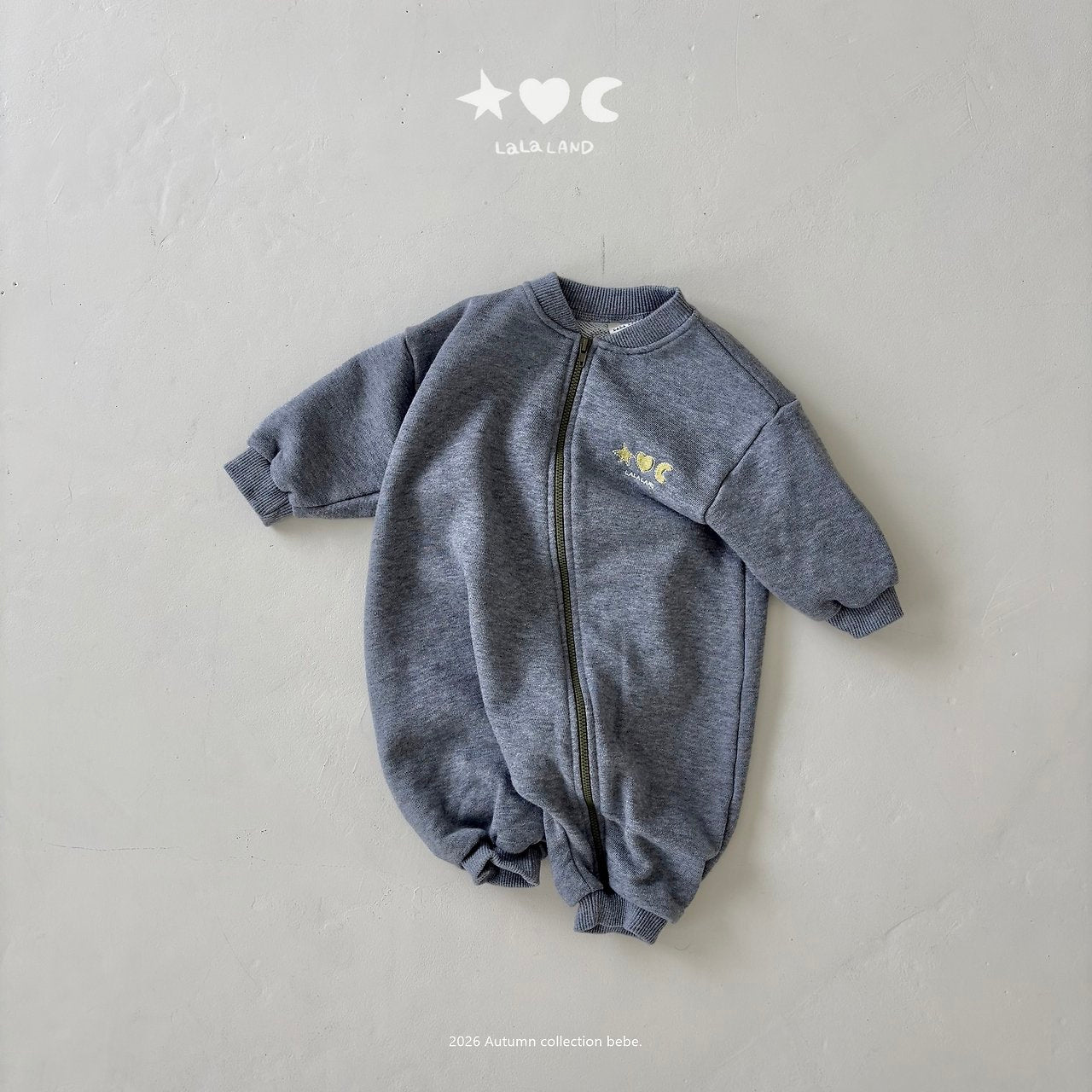 ［Lala land］Sweat zip up suit