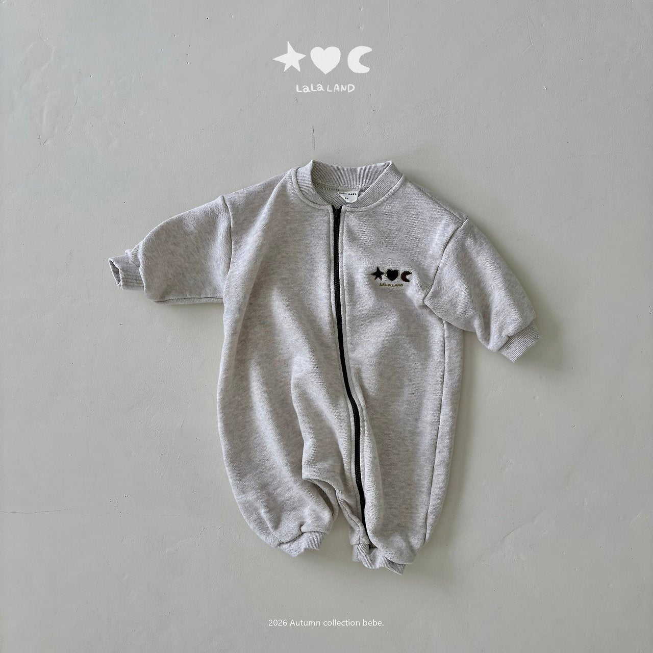 ［Lala land］Sweat zip up suit