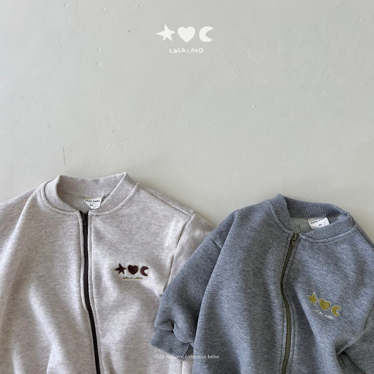 ［Lala land］Sweat zip up suit