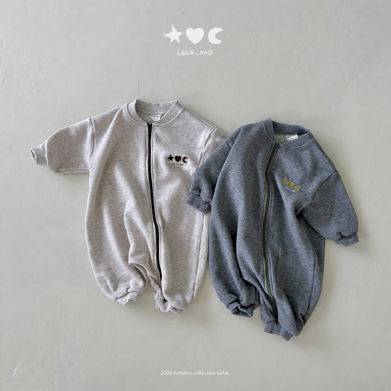 ［Lala land］Sweat zip up suit