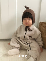 ［Lala land］Sweat zip up suit