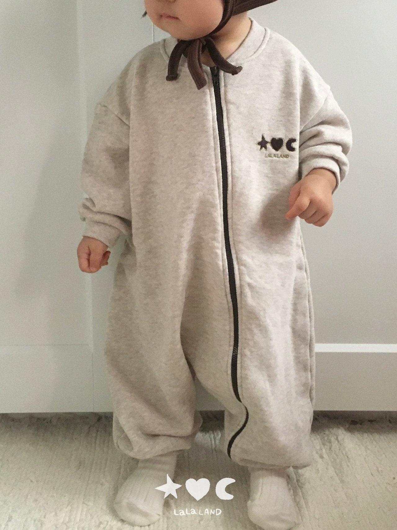 ［Lala land］Sweat zip up suit