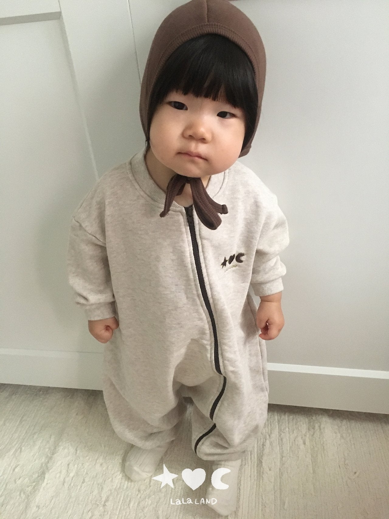 ［Lala land］Sweat zip up suit