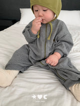 ［Lala land］Sweat zip up suit