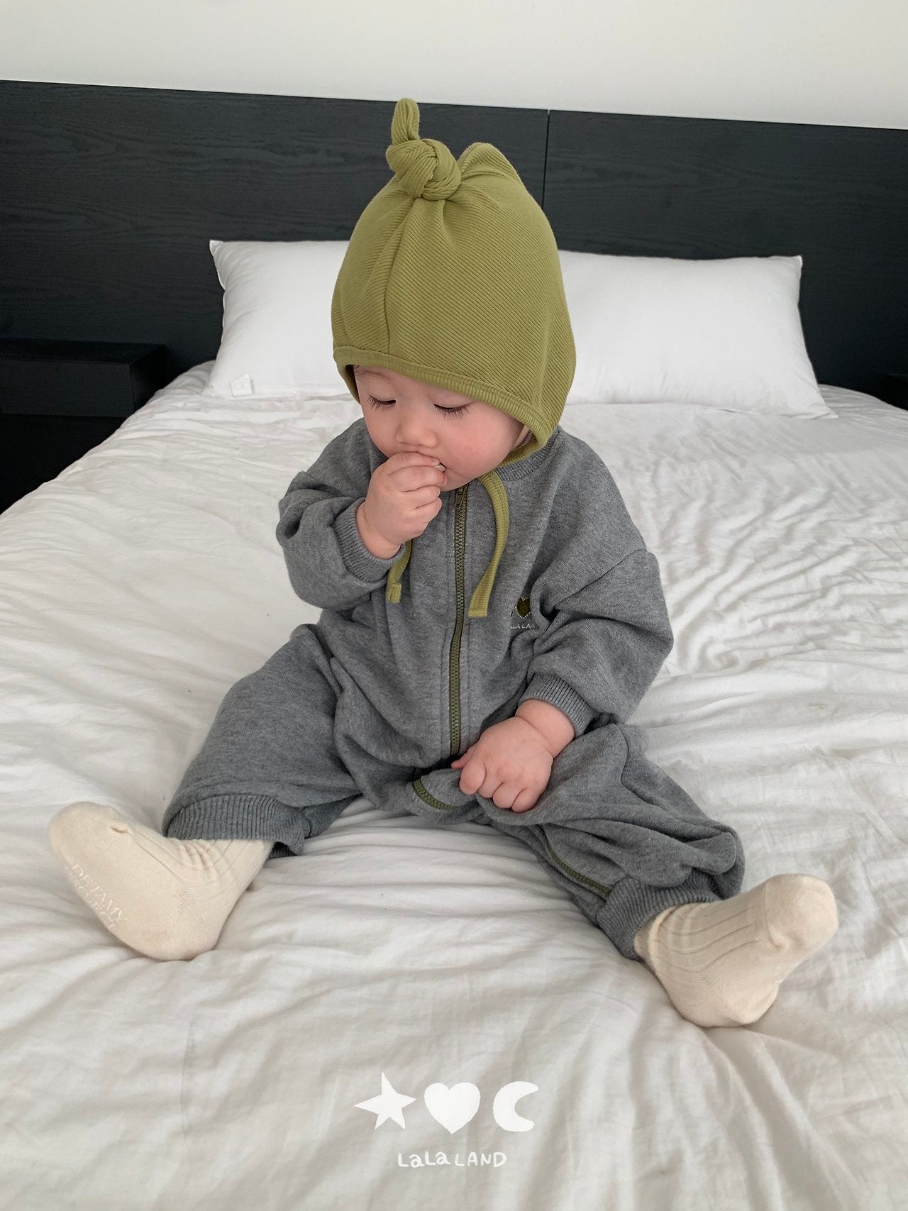 ［Lala land］Sweat zip up suit