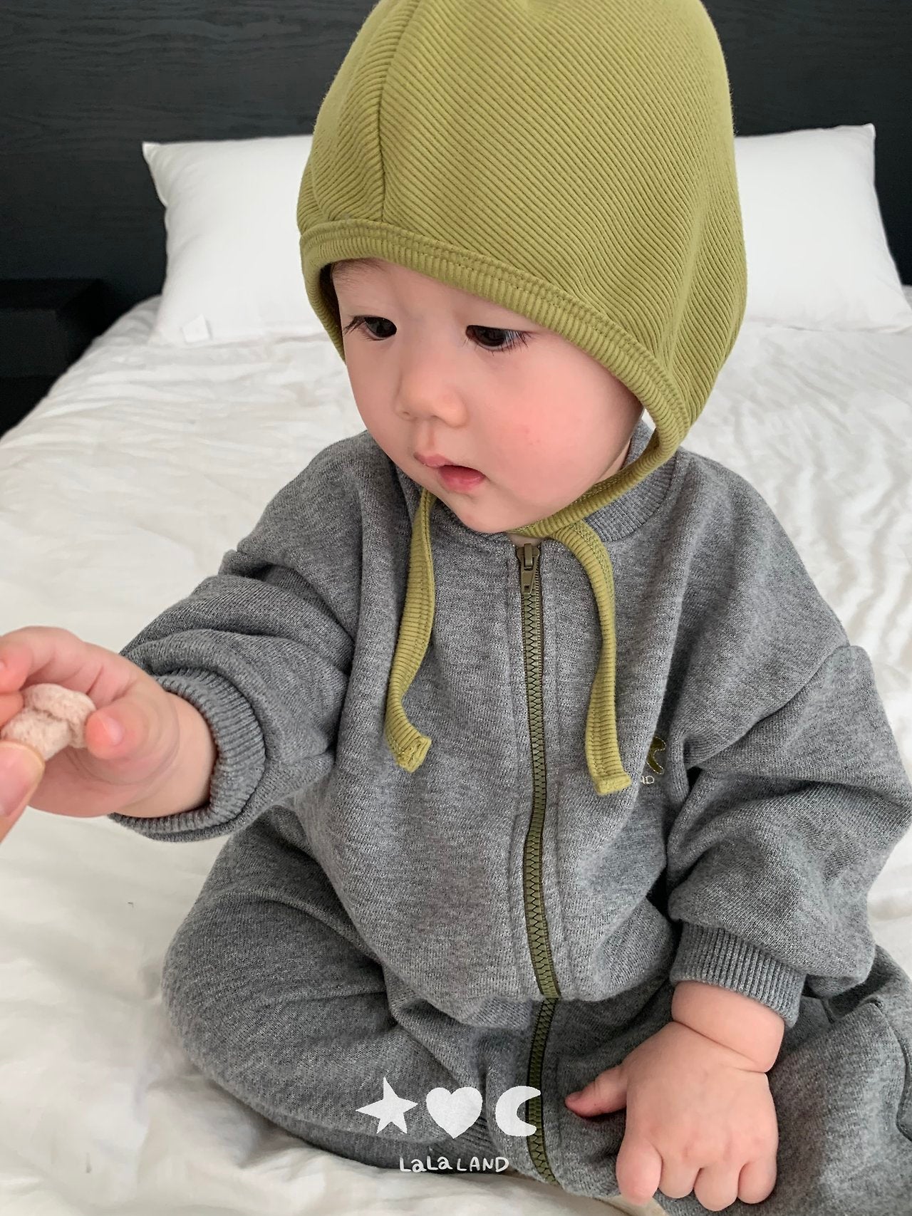 ［Lala land］Sweat zip up suit