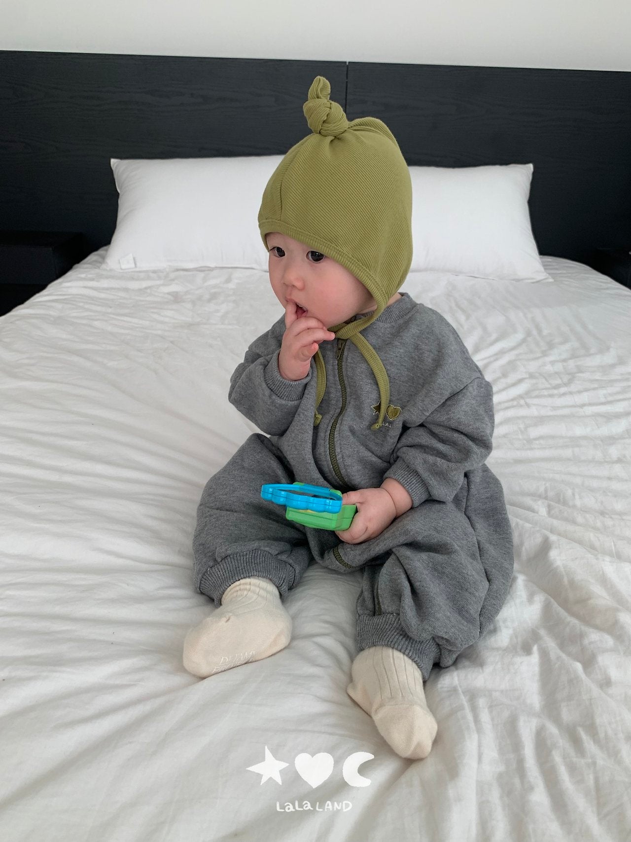 ［Lala land］Sweat zip up suit