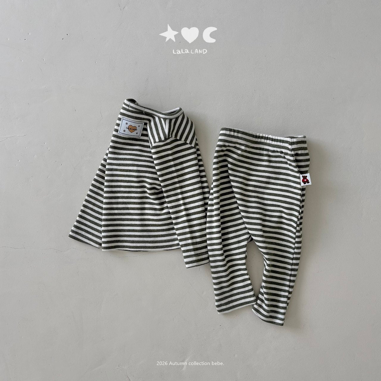 ［Lala land］Stripe leggings