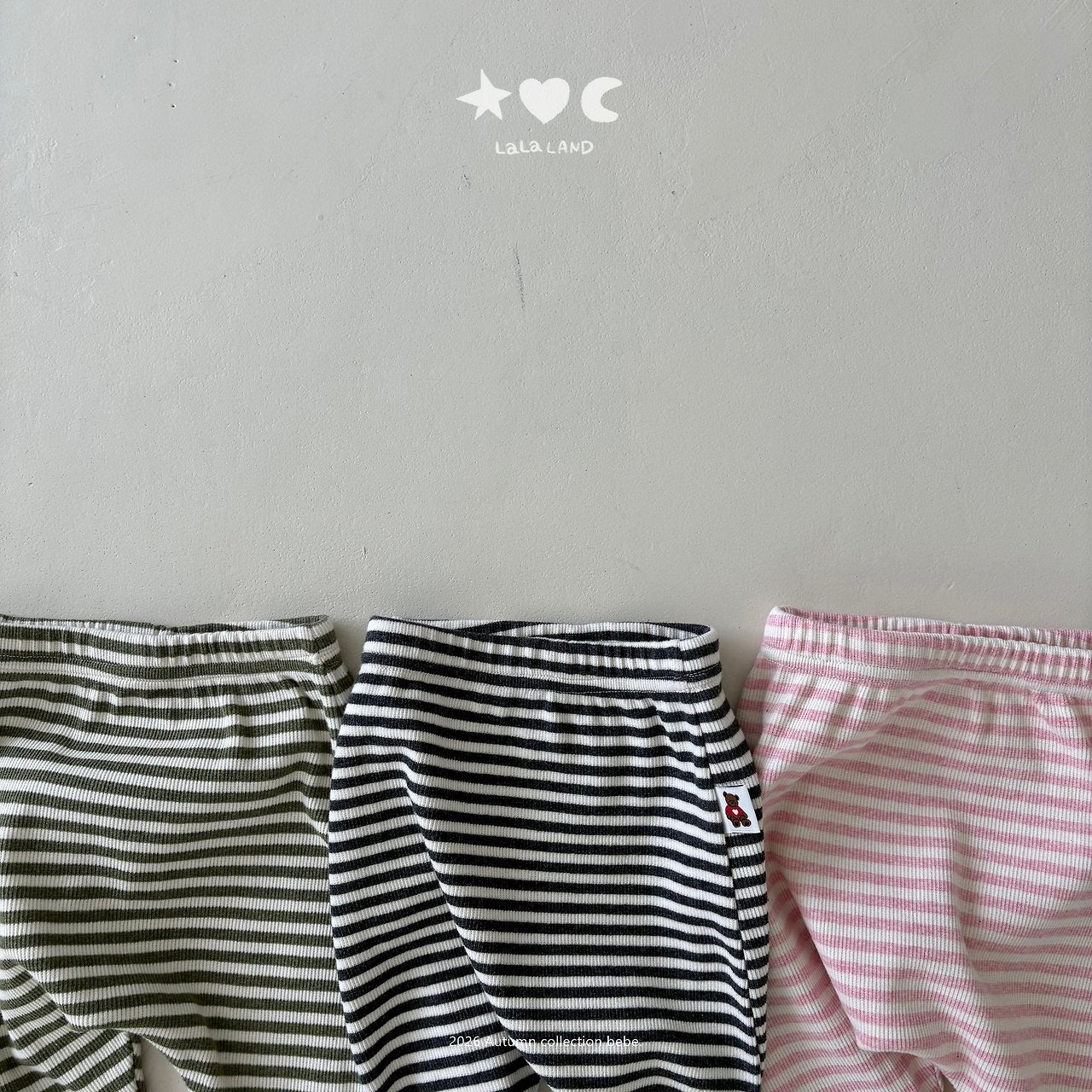 ［Lala land］Stripe leggings