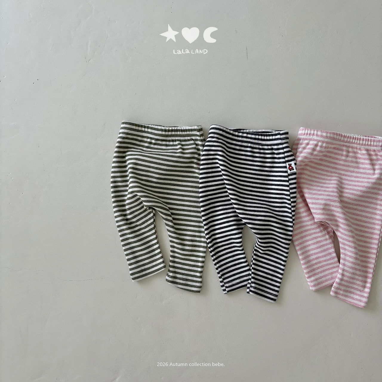 ［Lala land］Stripe leggings