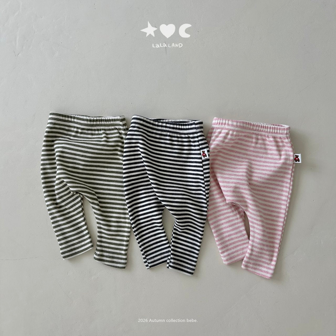 ［Lala land］Stripe leggings
