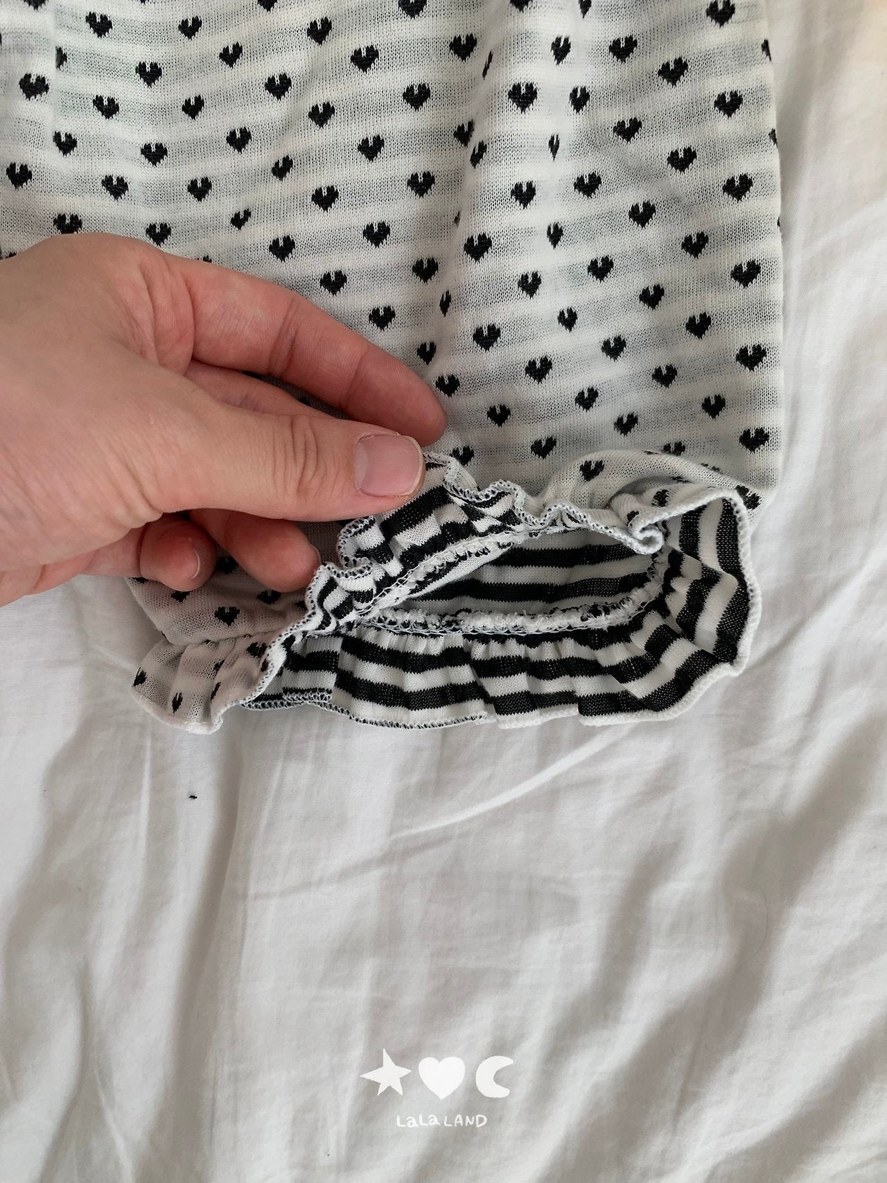 ［Lala land］Heart & Dot frill pants