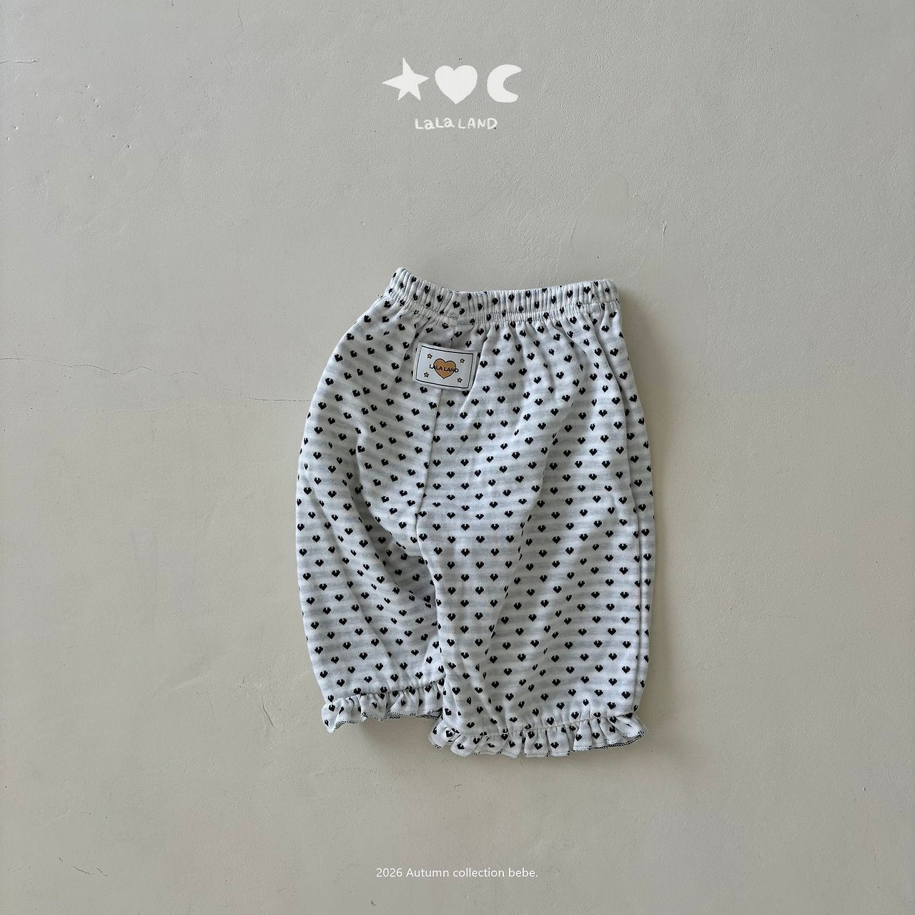 ［Lala land］Heart & Dot frill pants