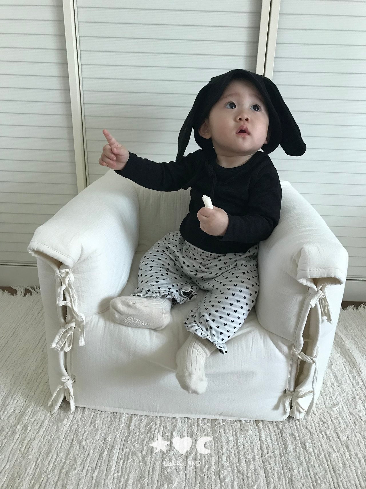 ［Lala land］Heart & Dot frill pants