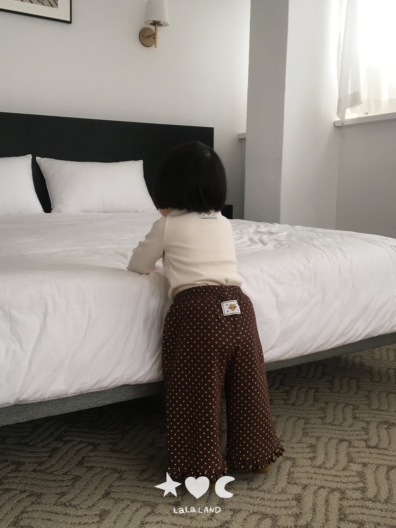 ［Lala land］Heart & Dot frill pants