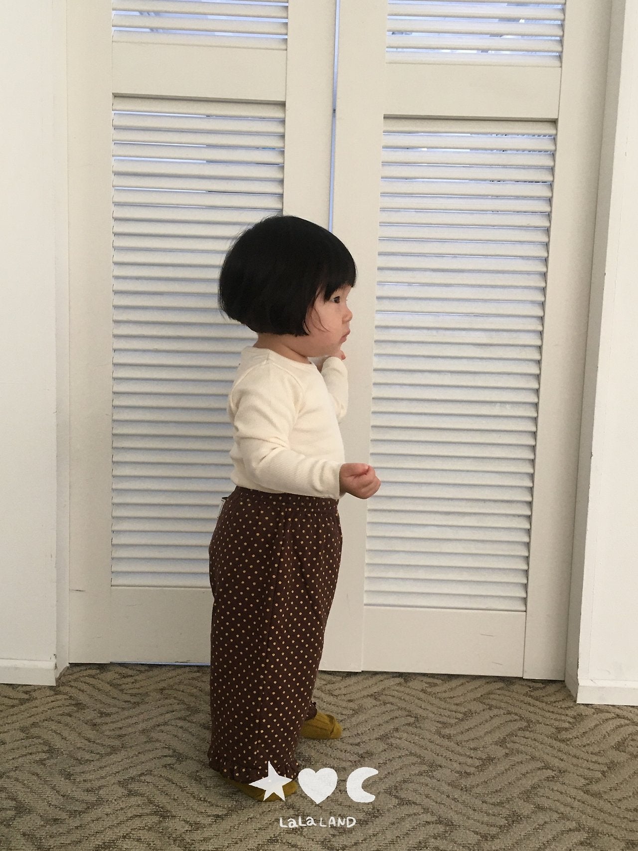 ［Lala land］Heart & Dot frill pants
