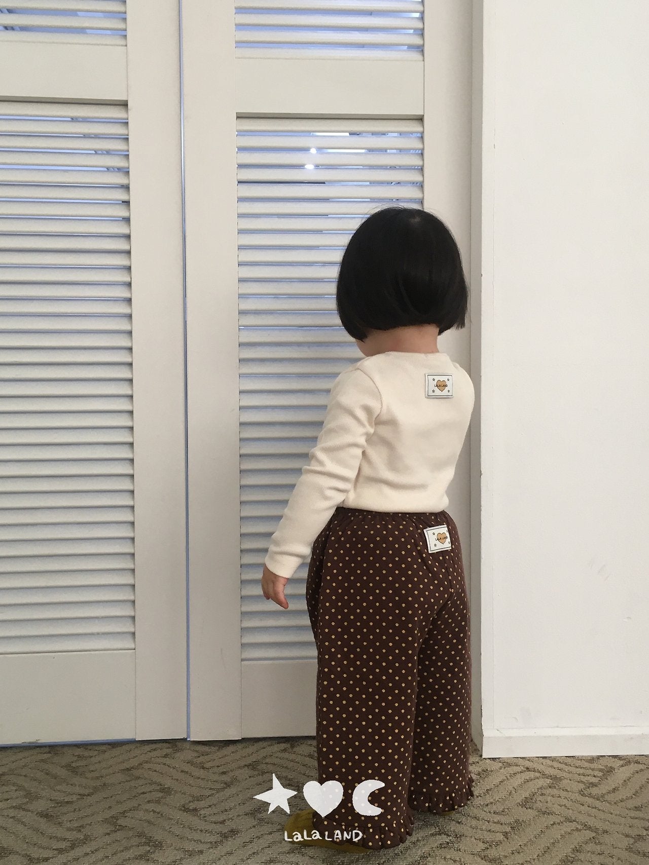 ［Lala land］Heart & Dot frill pants