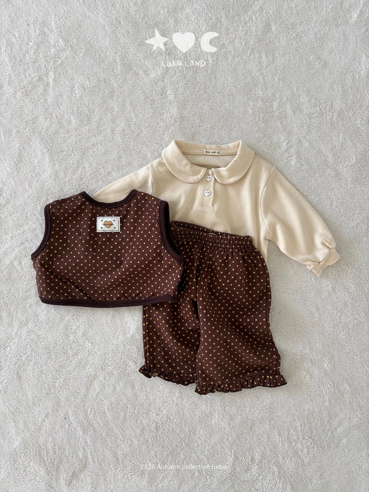 ［Lala land］Heart & Dot vest