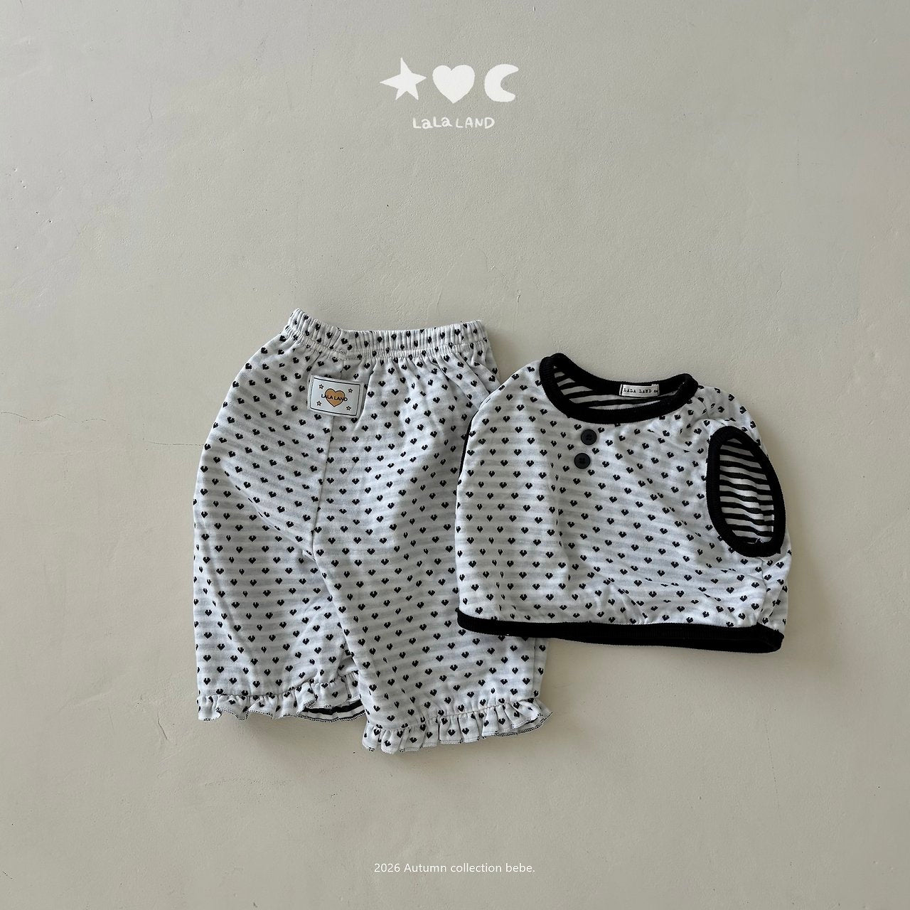 ［Lala land］Heart & Dot vest