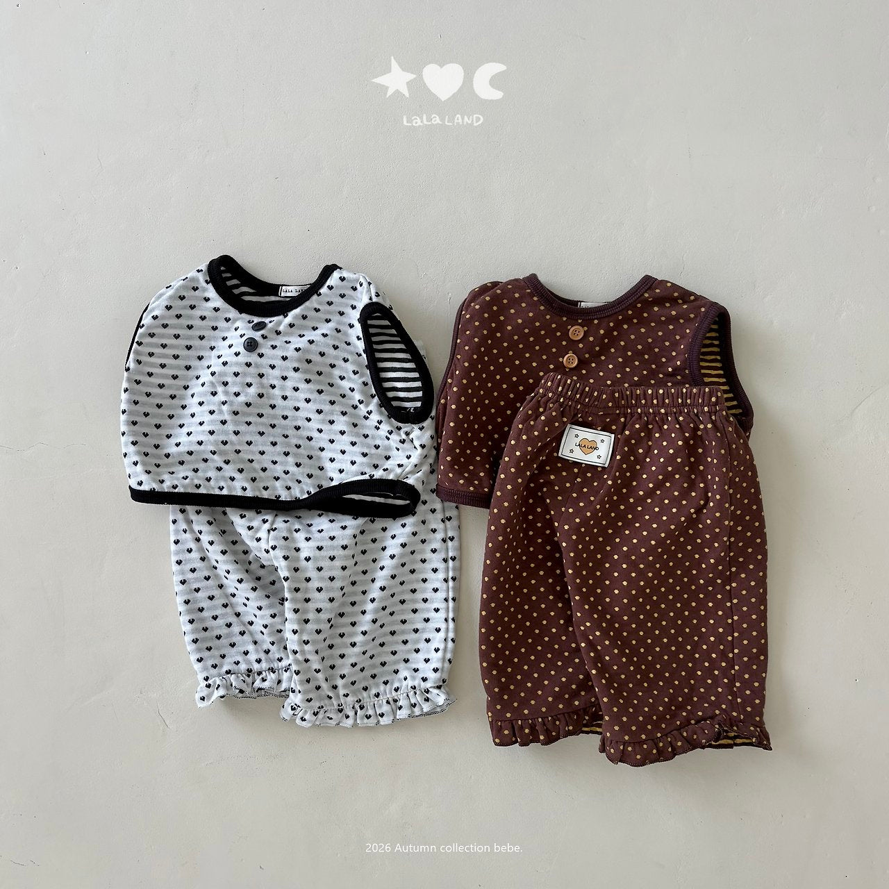［Lala land］Heart & Dot vest