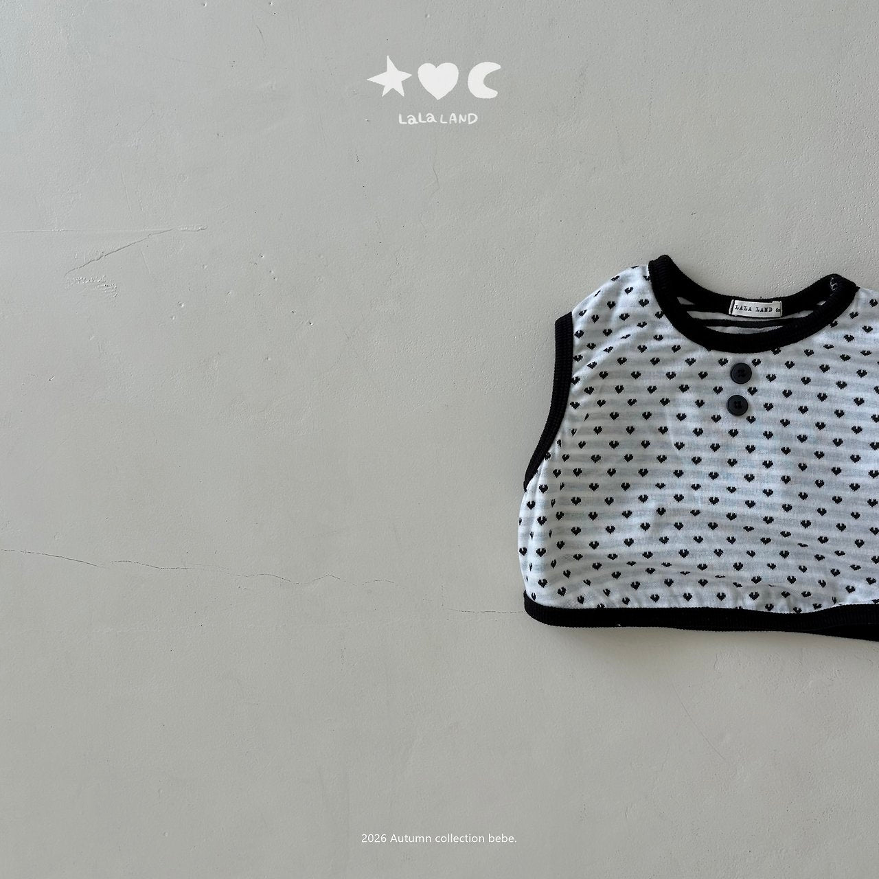 ［Lala land］Heart & Dot vest