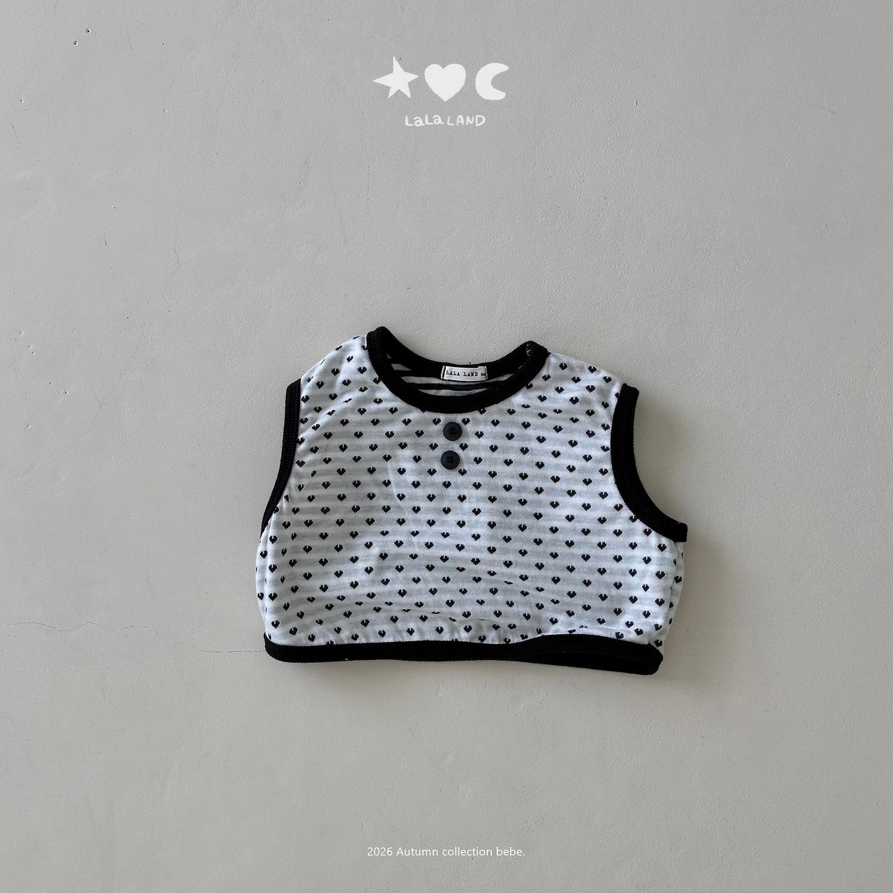 ［Lala land］Heart & Dot vest