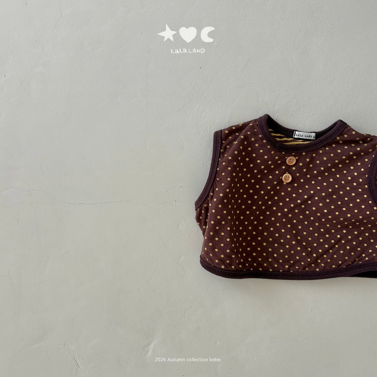 ［Lala land］Heart & Dot vest