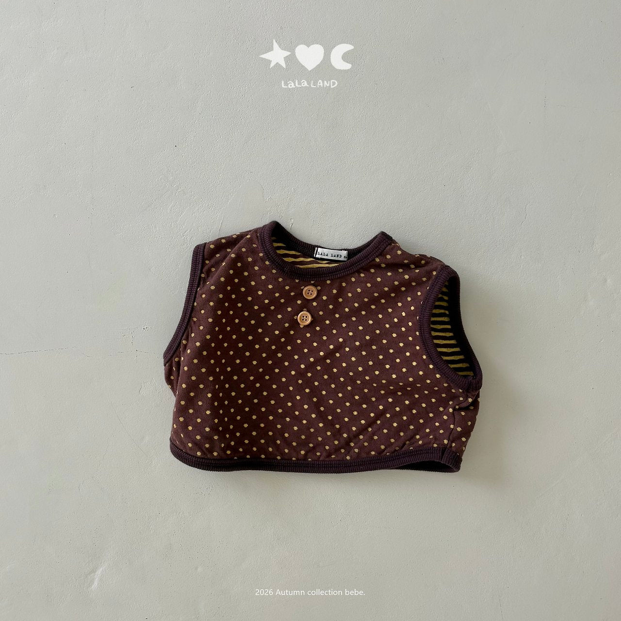 ［Lala land］Heart & Dot vest