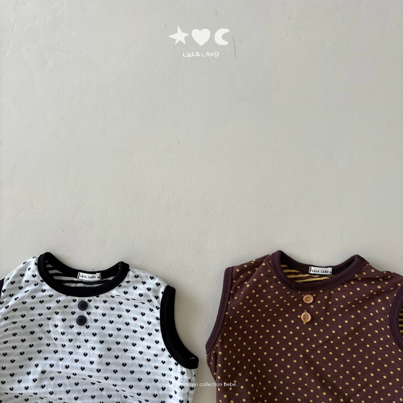 ［Lala land］Heart & Dot vest