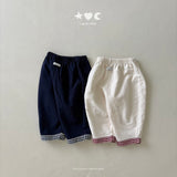 ［Lala land］Check roll up bebe pants