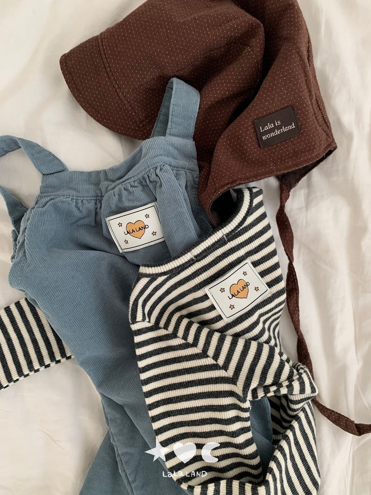 ［Lala land］Butter suspender suit
