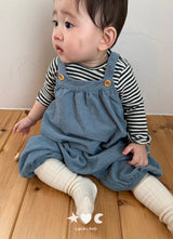 ［Lala land］Butter suspender suit