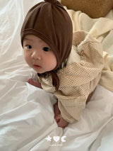 ［Lala land］Check hood Jumper