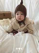 ［Lala land］Check hood Jumper